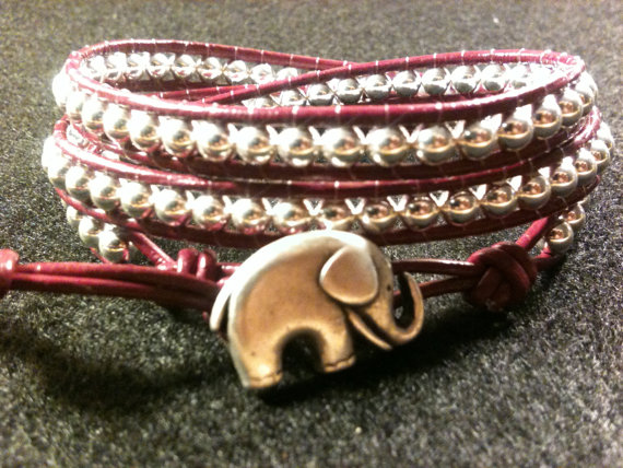 Sterling Silver Leather Wrap Bracelet, Ladies Size 6.25 - 7.5, Great Gift Idea,