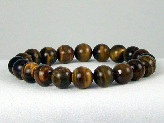 Focus Men's Tiger Eye Energy Bracelet, Yoga Bracelet, Meditation Bracelet,